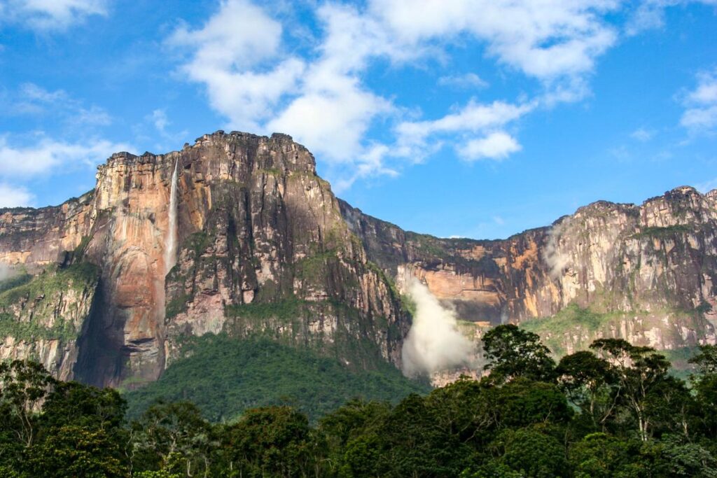 Image of the world famous Angel Falls, the highest waterfall on earth, Canaima National Park, Venezuela